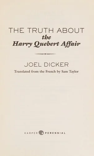 Cover of The Truth About the Harry Quebert Affair