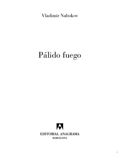 Pálido fuego