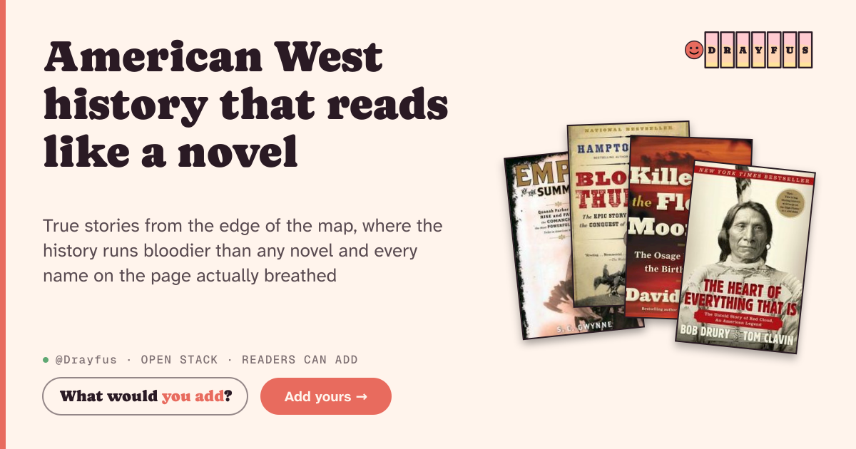 Share card preview for American West history that reads like a novel