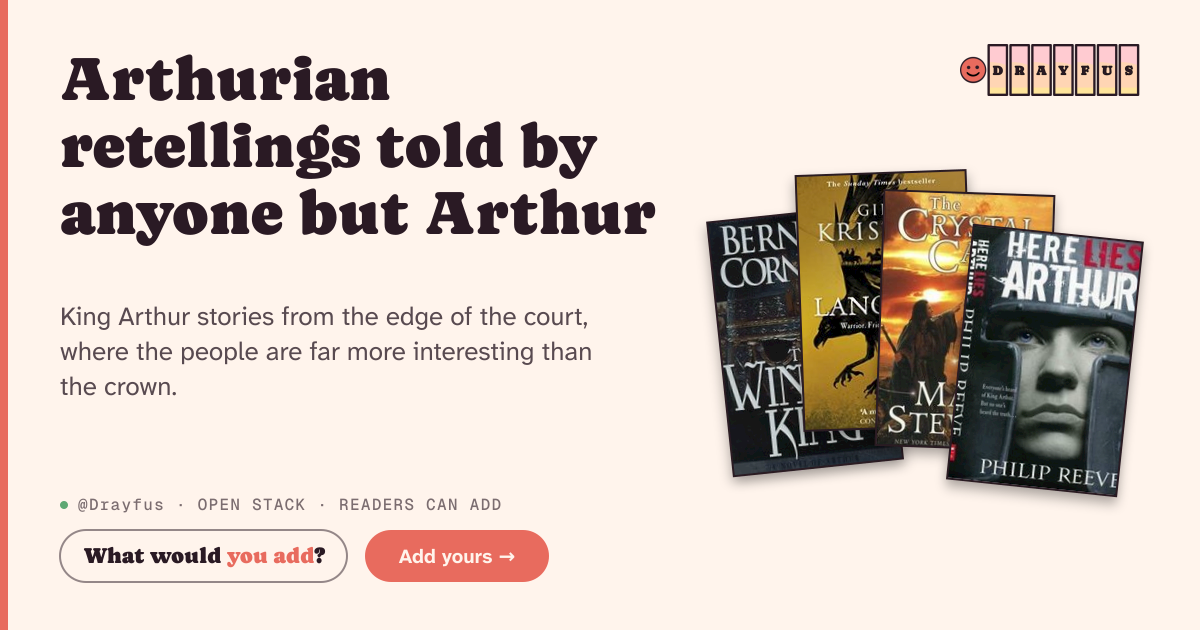 Share card preview for Arthurian retellings told by anyone but Arthur