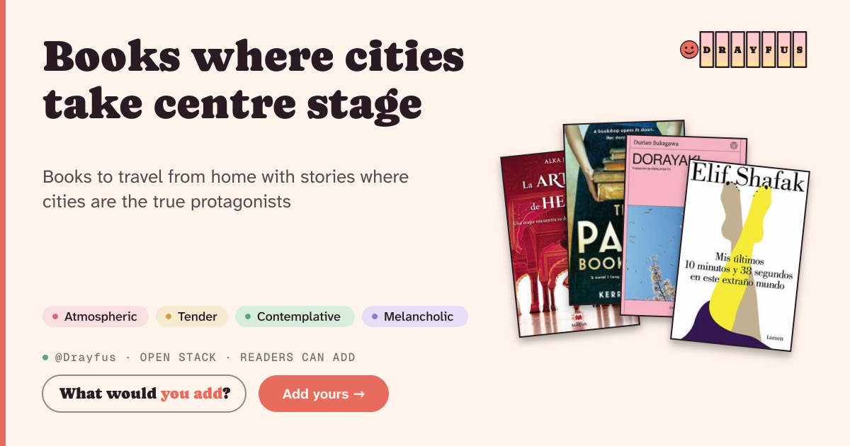 Share card preview for Books where cities take centre stage