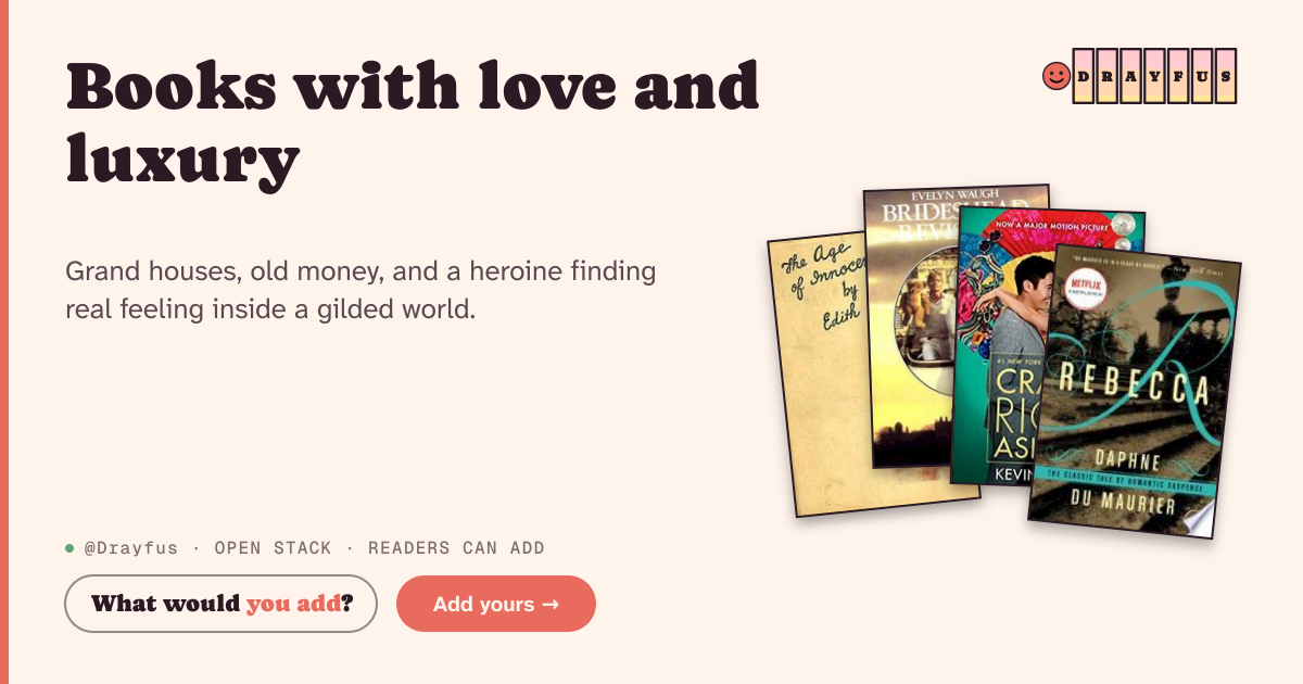 Share card preview for Books with love and luxury