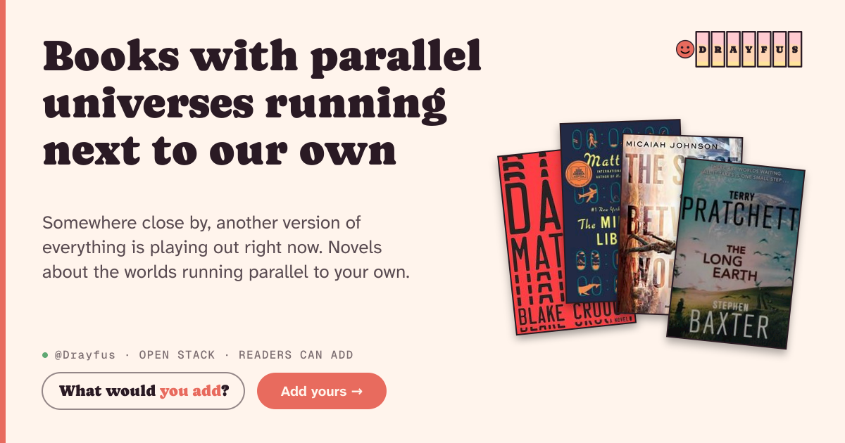 Share card preview for Books with parallel universes running next to our own