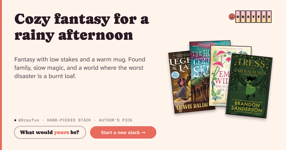 Share card preview for Cozy fantasy for a rainy afternoon