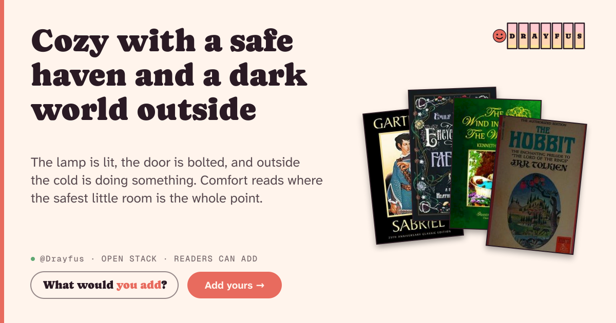 Share card preview for Cozy with a safe haven and a dark world outside