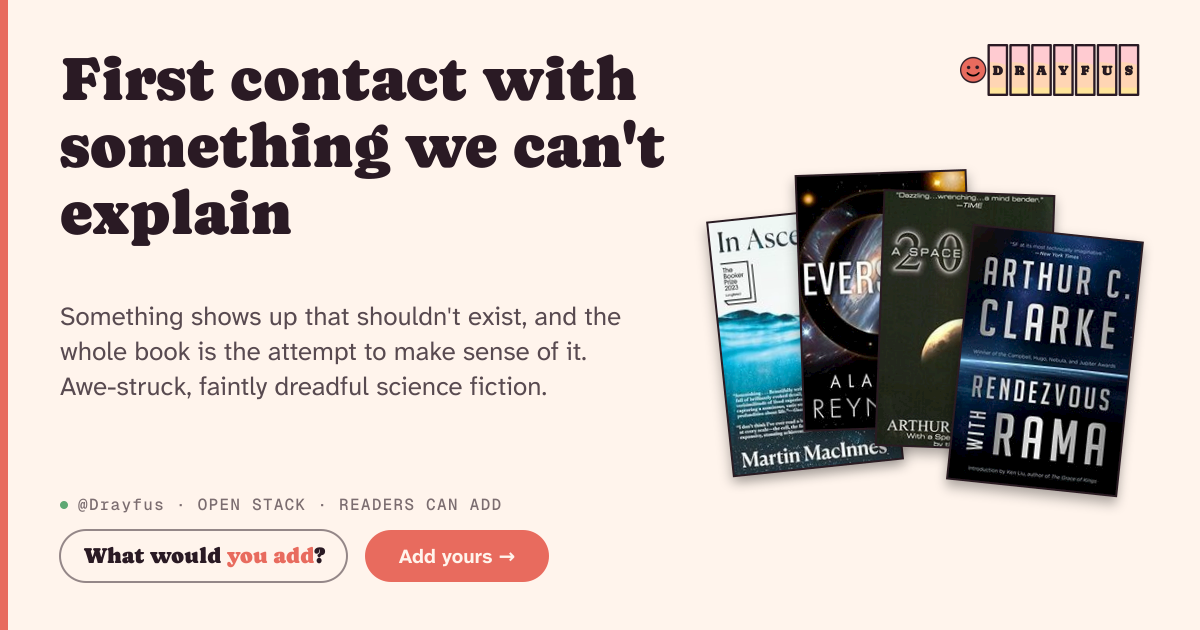 Share card preview for First contact with something we can't explain