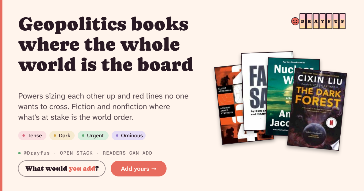 Share card preview for Geopolitics books where the whole world is the board