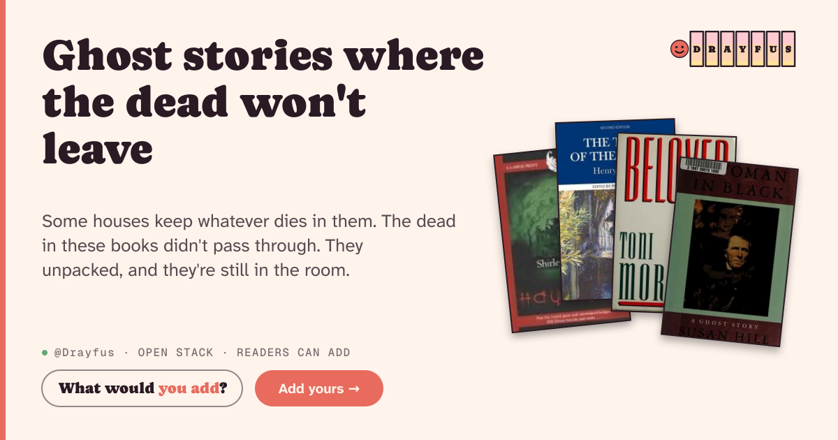 Share card preview for Ghost stories where the dead won't leave
