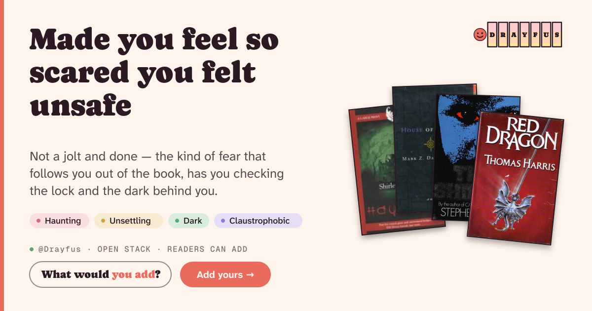 Share card preview for Made you feel so scared you felt unsafe