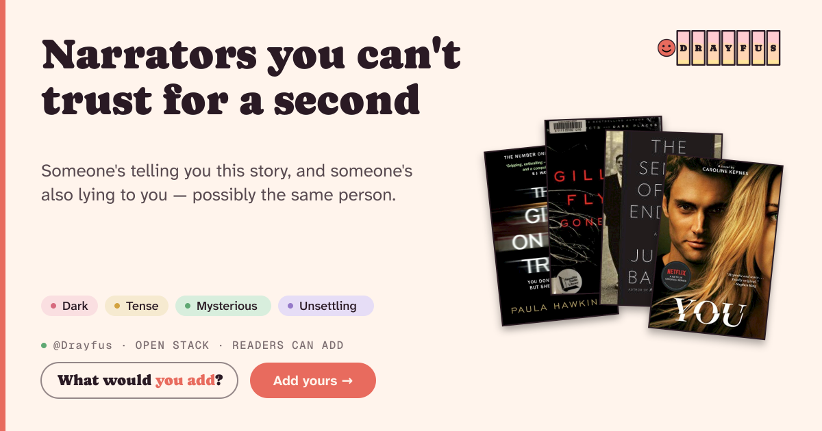 Share card preview for Narrators you can't trust for a second