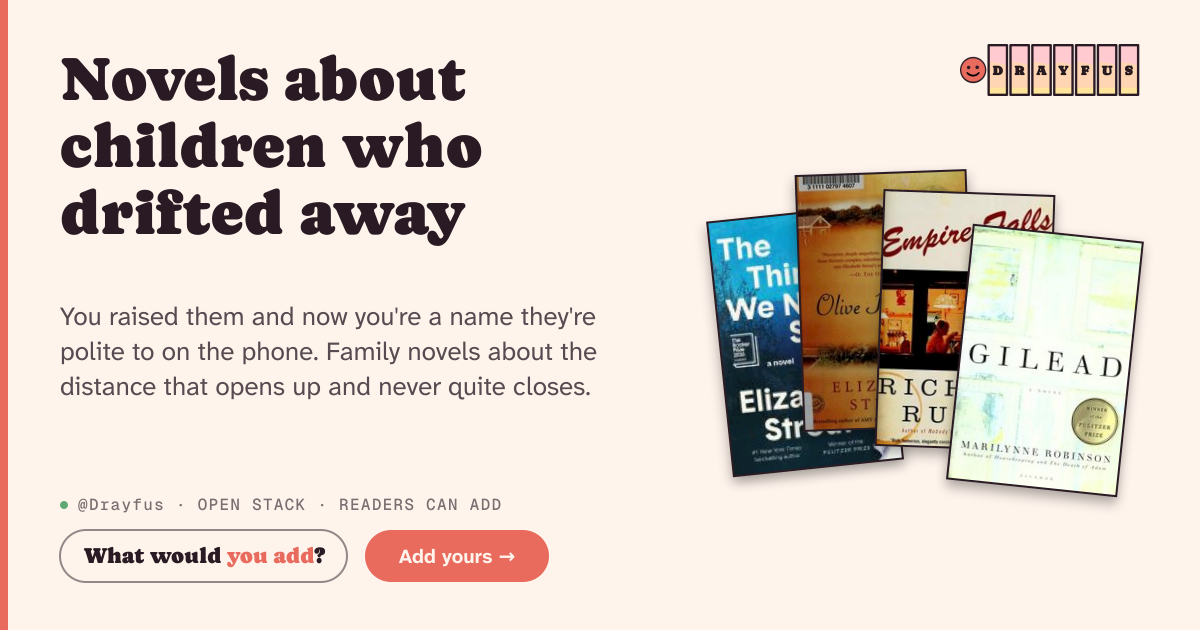 Share card preview for Novels about children who drifted away