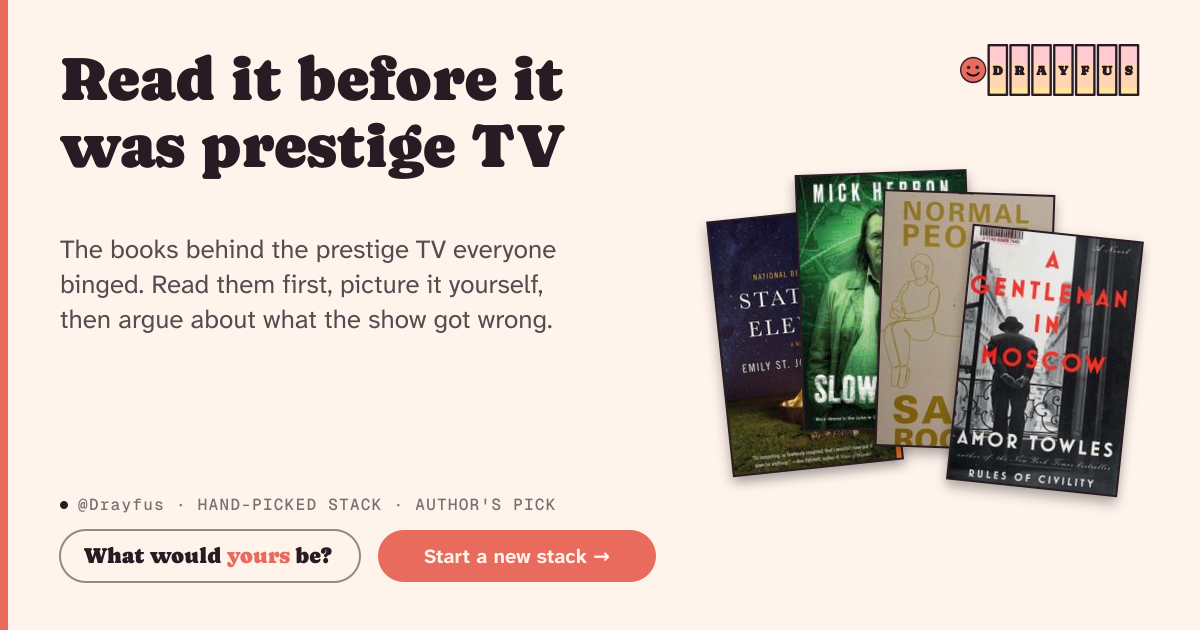 Share card preview for Read it before it was prestige TV
