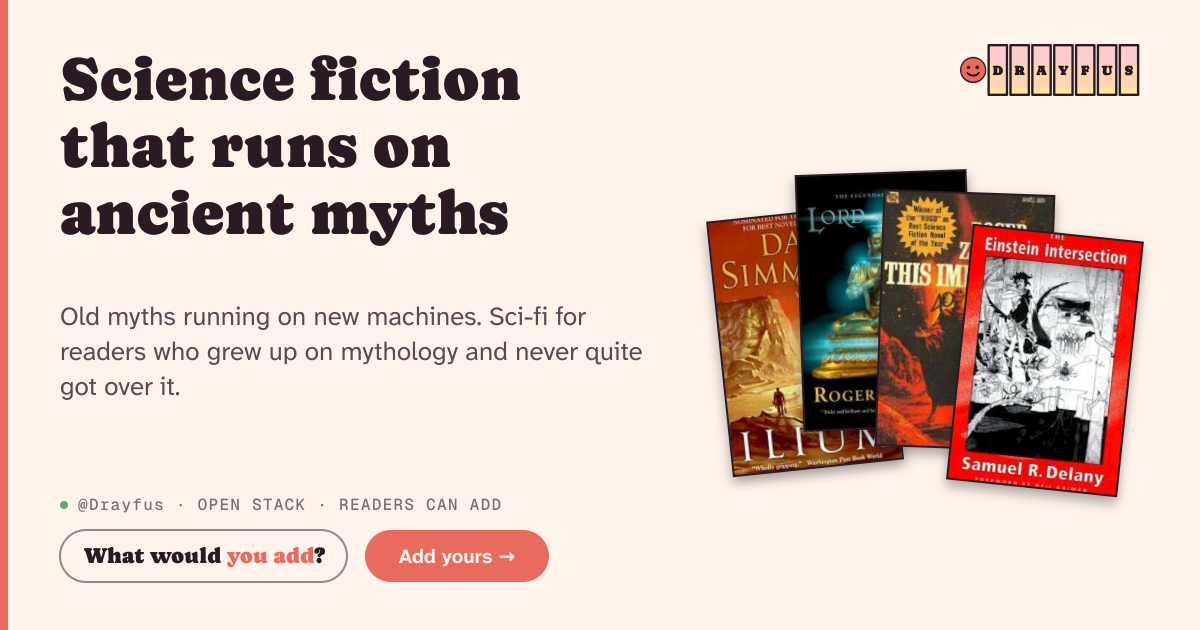 Share card preview for Science fiction that runs on ancient myths
