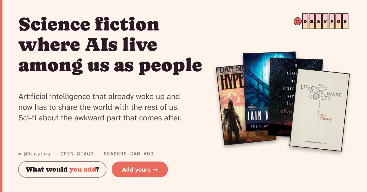 Share card preview for Science fiction where AIs live among us as people