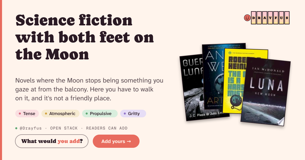 Share card preview for Science fiction with both feet on the Moon