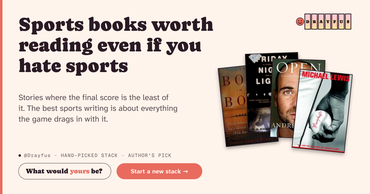 Share card preview for Sports books worth reading even if you hate sports