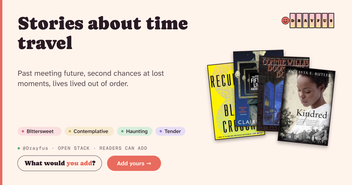 Share card preview for Stories about time travel