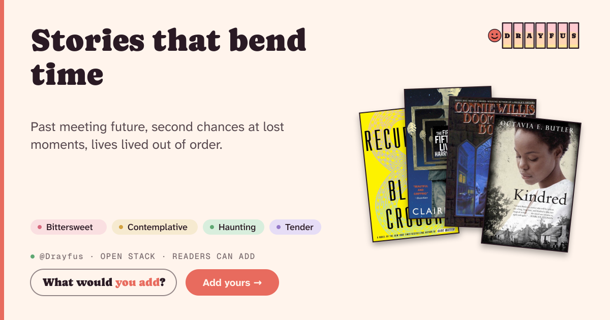 Share card preview for Stories that bend time