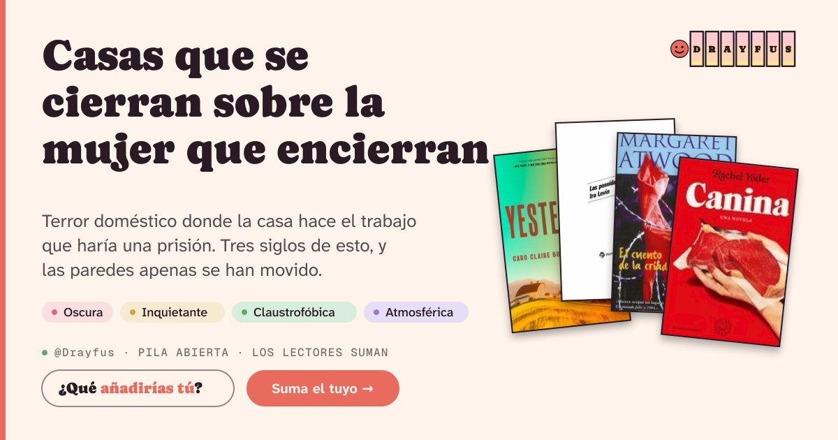 Vista previa de la tarjeta para compartir de Casas que se cierran sobre la mujer que encierran