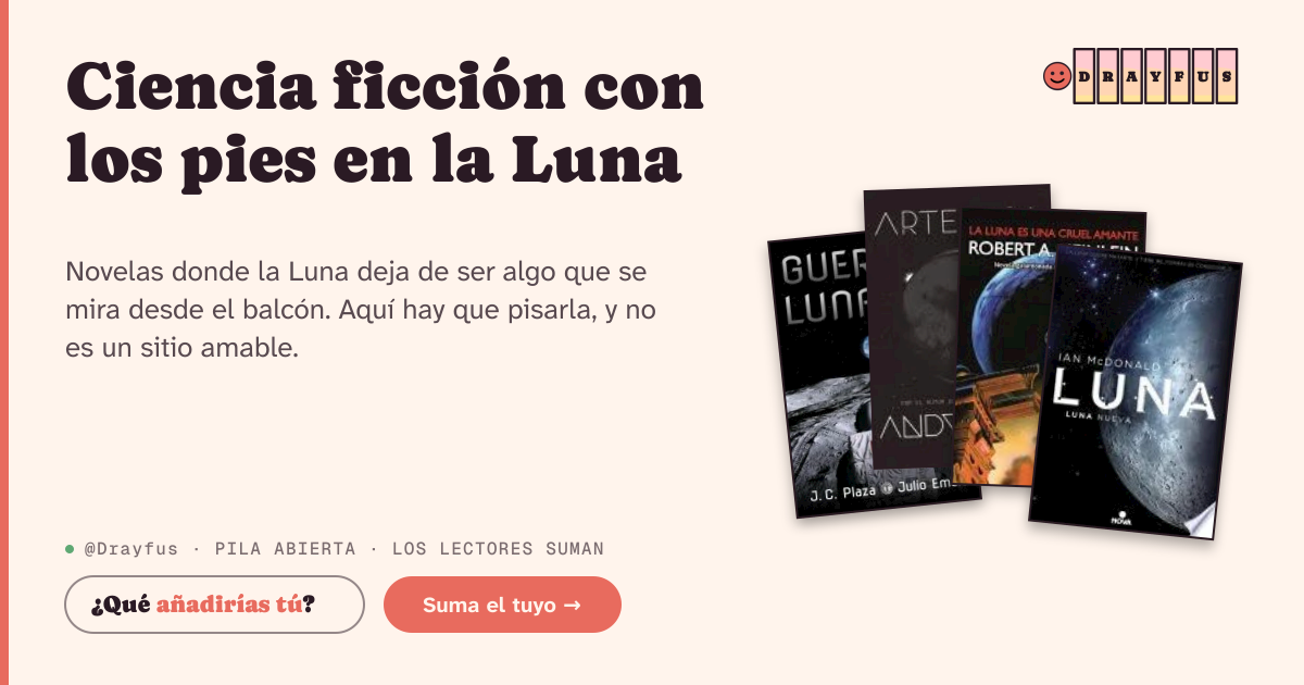 Vista previa de la tarjeta para compartir de Ciencia ficción con los pies en la Luna