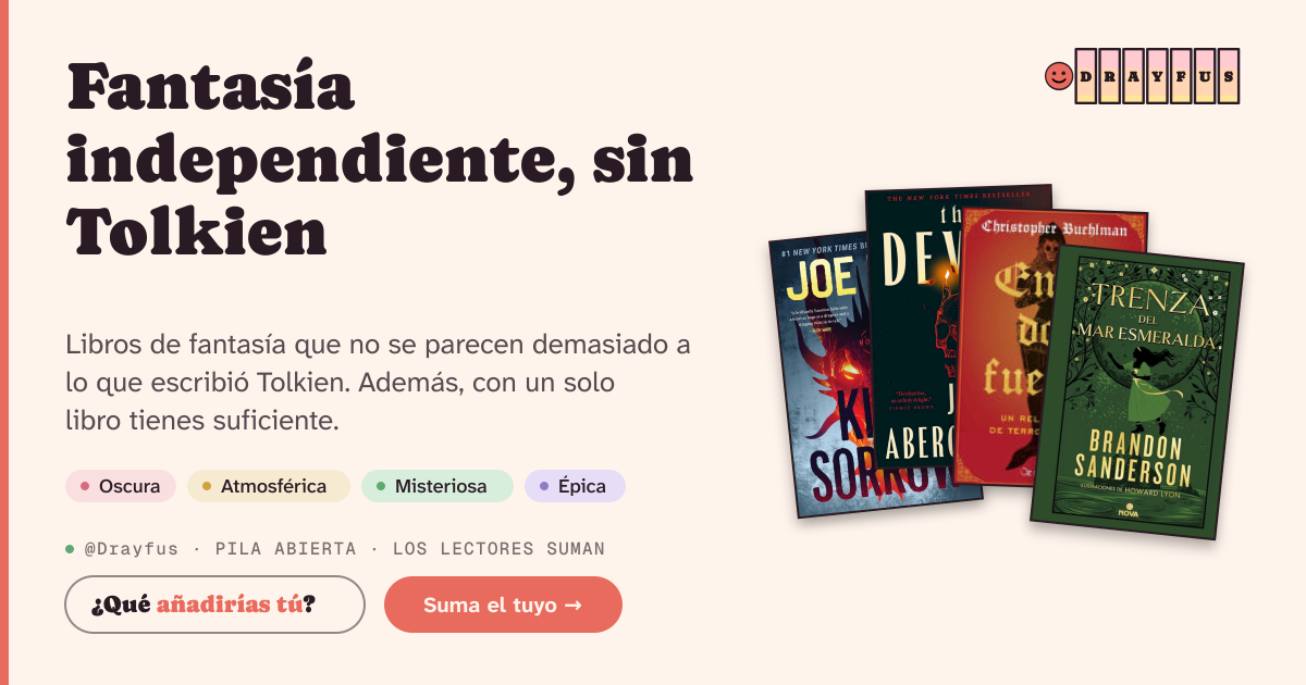 Vista previa de la tarjeta para compartir de Fantasía independiente, sin Tolkien