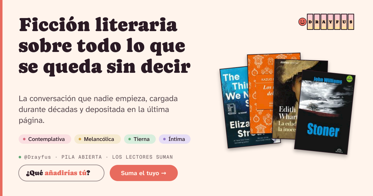 Vista previa de la tarjeta para compartir de Ficción literaria sobre todo lo que se queda sin decir
