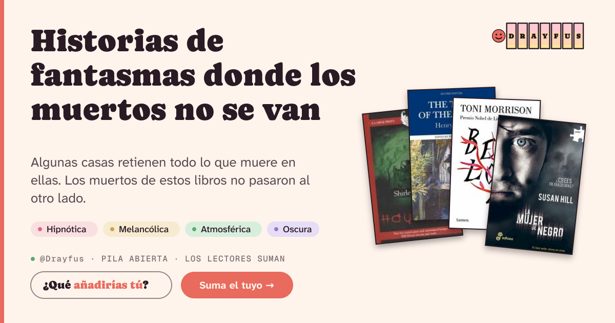 Vista previa de la tarjeta para compartir de Historias de fantasmas donde los muertos no se van