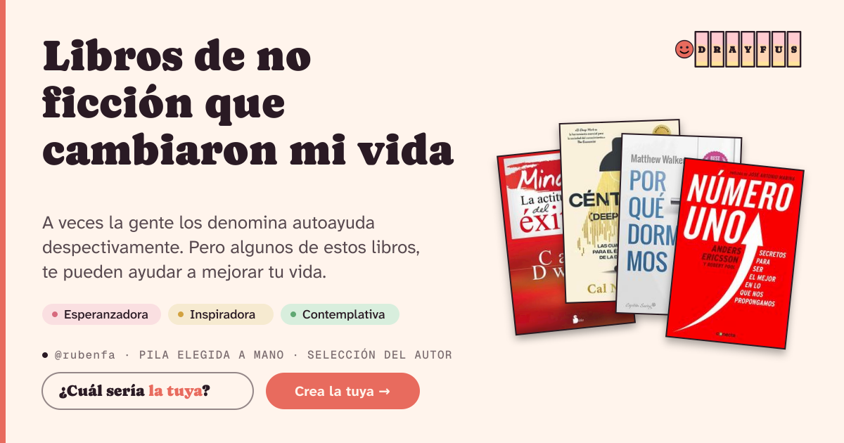 Vista previa de la tarjeta para compartir de Libros de no ficción que cambiaron mi vida