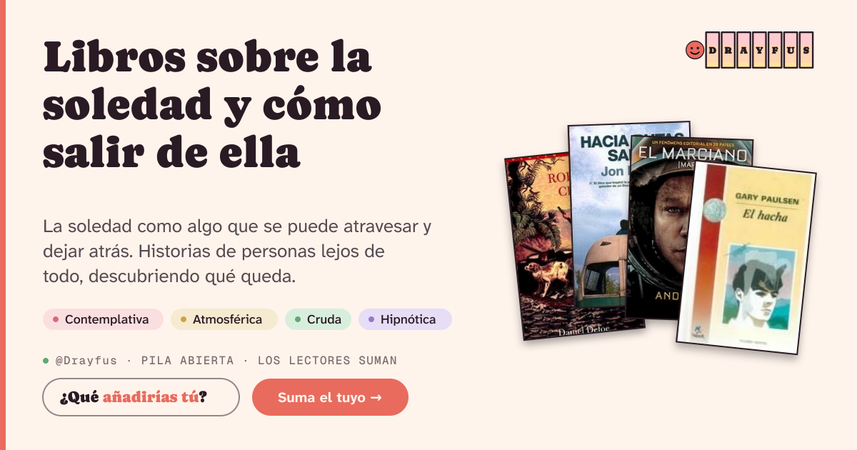 Vista previa de la tarjeta para compartir de Libros sobre la soledad y cómo salir de ella