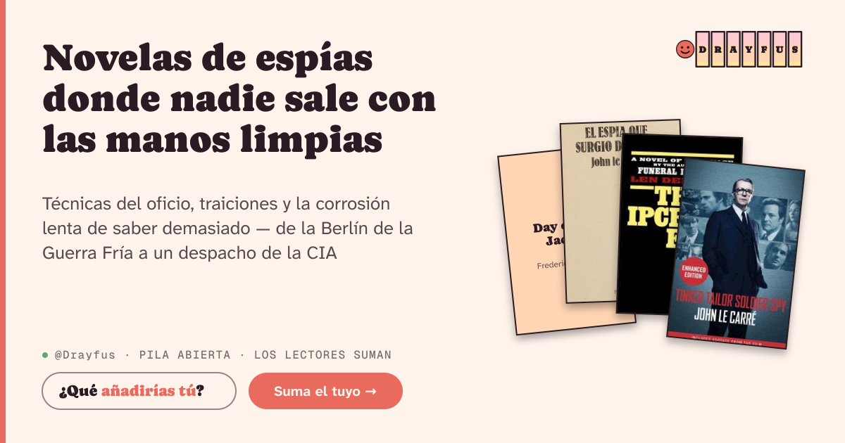 Vista previa de la tarjeta para compartir de Novelas de espías donde nadie sale con las manos limpias