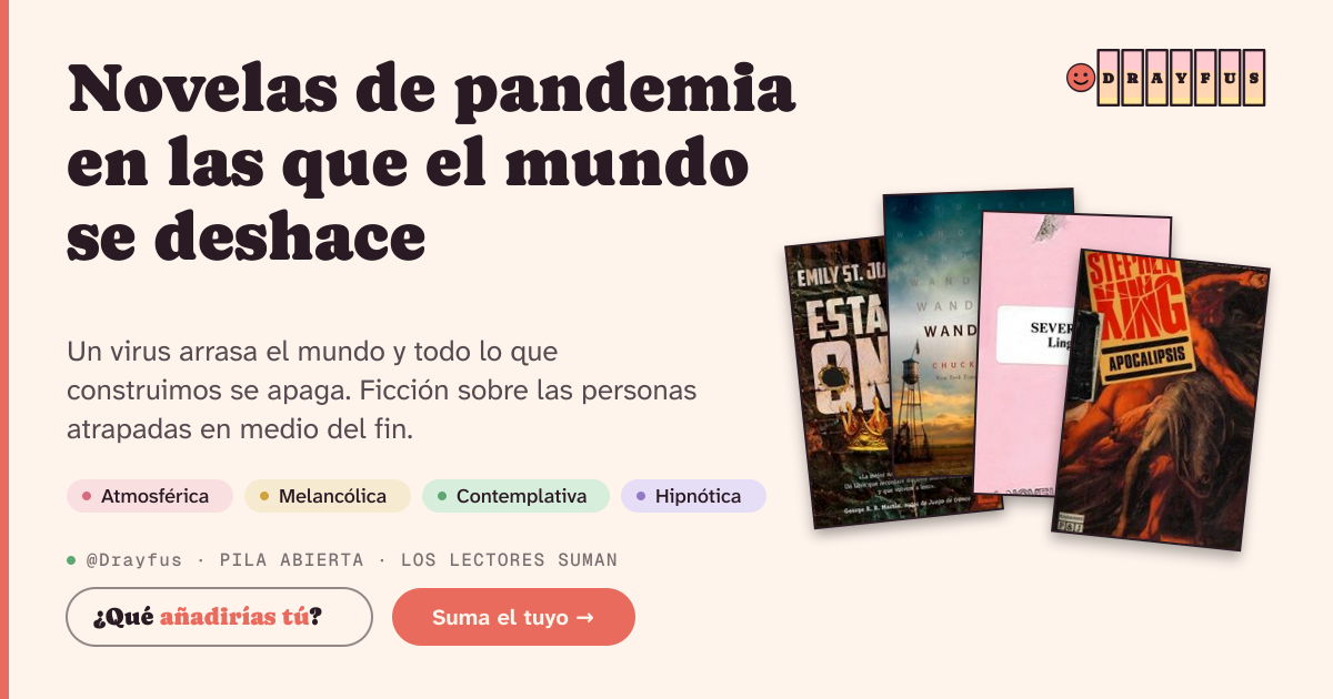 Vista previa de la tarjeta para compartir de Novelas de pandemia en las que el mundo se deshace