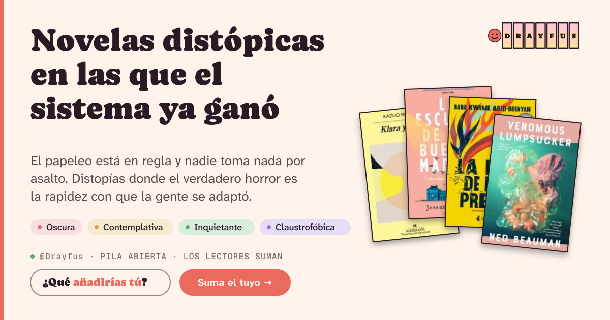 Vista previa de la tarjeta para compartir de Novelas distópicas en las que el sistema ya ganó
