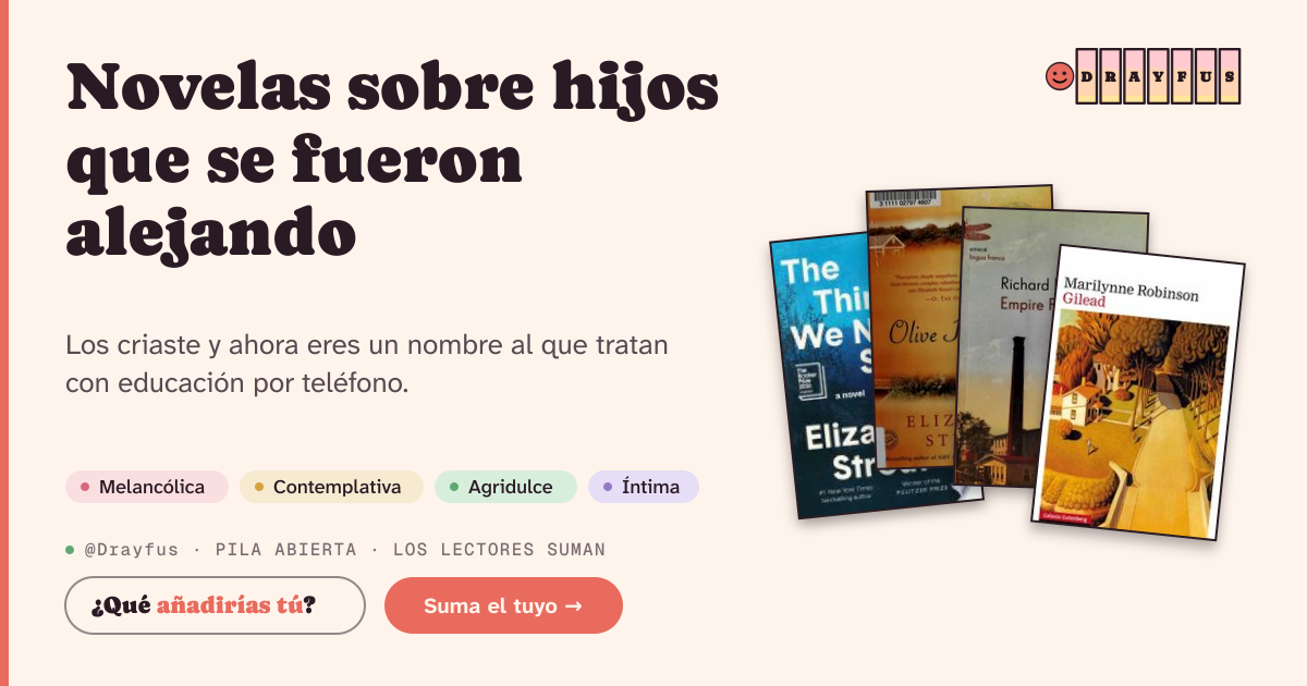 Vista previa de la tarjeta para compartir de Novelas sobre hijos que se fueron alejando