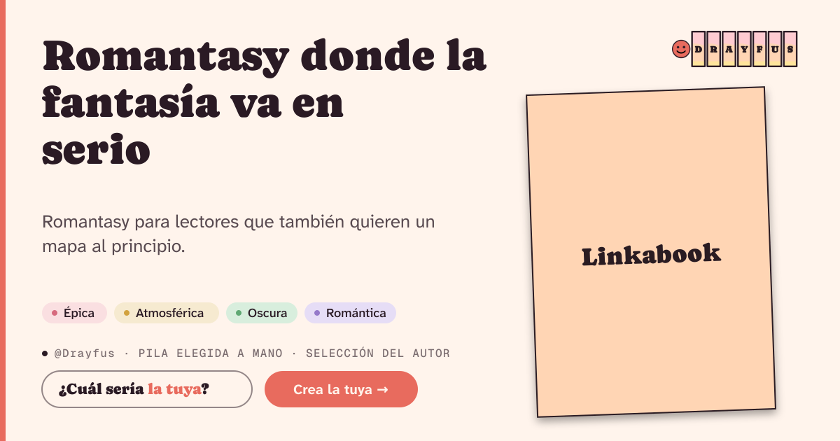 Vista previa de la tarjeta para compartir de Romantasy donde la fantasía va en serio