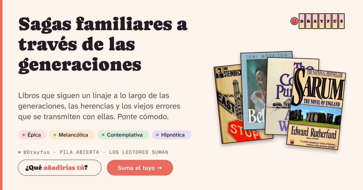 Vista previa de la tarjeta para compartir de Sagas familiares a través de las generaciones